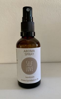 Aromaspray Raumspray „SELF LOVE“ aus naturreinen ätherischen Ölen in Bioqualität, 50ml