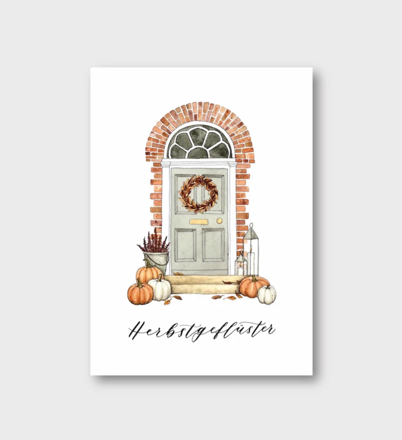 Postkarte „Herbstgeflüster“ von Frollein Lücke