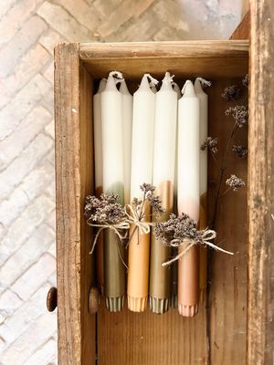 Lange Stabkerzen „Herbstlicht“, im 3er Set