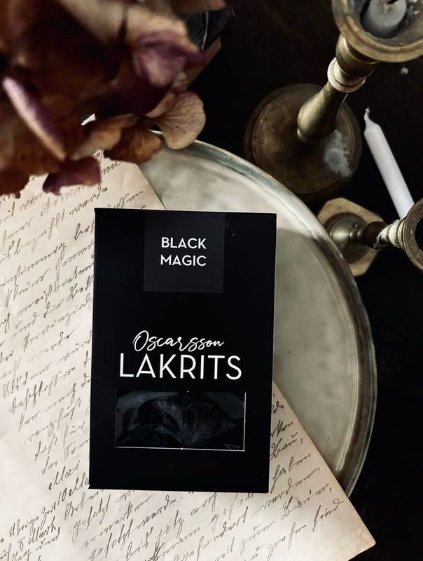 Oscarssons Lakritze „Black Magic“ handgemachte klassische Lakritze aus Schweden Oscarssons Lakritze „Black Magic“ handgemachte klassische Lakritze aus Schweden