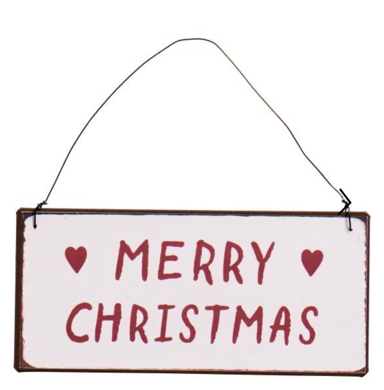 Metallschild Merry Christmas