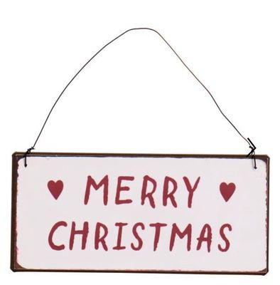 Metallschild Merry Christmas Metallschild Merry Christmas