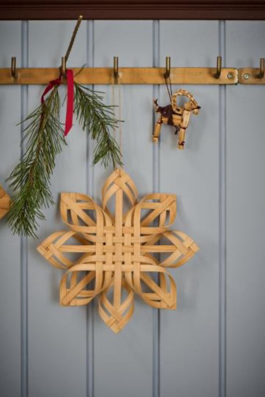 Schneeflocke zum geflochtenem Spanholz, von Ib Laursen Schneeflocke zum geflochtenem Spanholz, von Ib Laursen