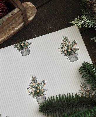 Weihnachtliches Geschenkpapier „Tannenbaum“ von Frollein Lücke Weihnachtliches Geschenkpapier „Tannenbaum“ von Frollein Lücke