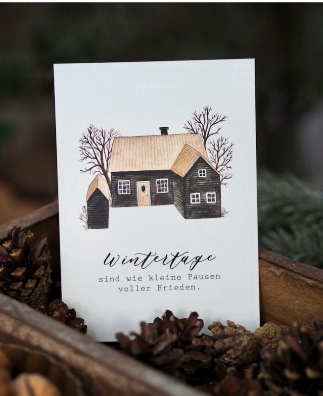 Postkarte „Wintertage“ von Frollein Lücke
