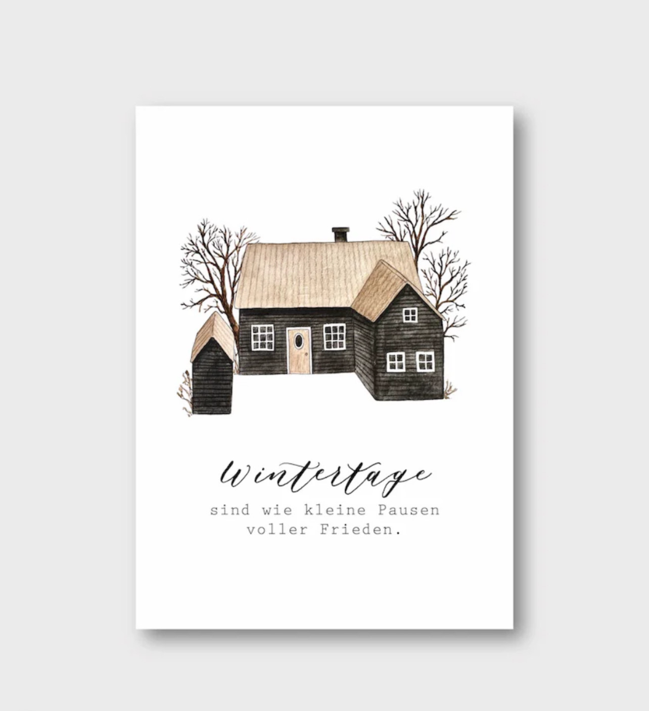 Postkarte „Wintertage“ von Frollein Lücke