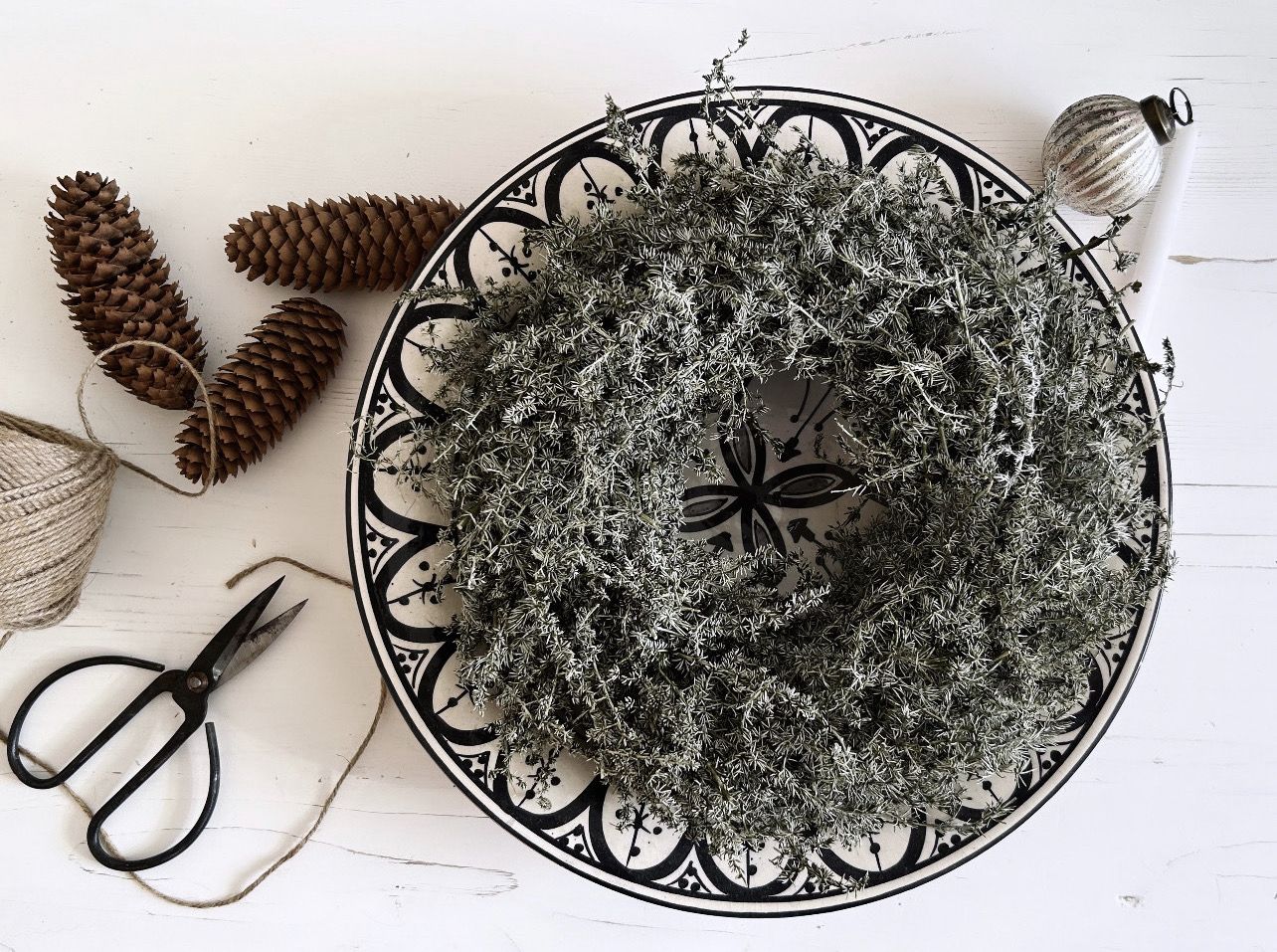 Asparaguskranz „Antik“, gewachst