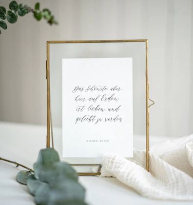 Postkarte „Das Schönste aber hier auf Erden ist lieben und geliebt zu werden“ Postkarte „Das Schönste aber hier auf Erden ist lieben und geliebt zu werden“