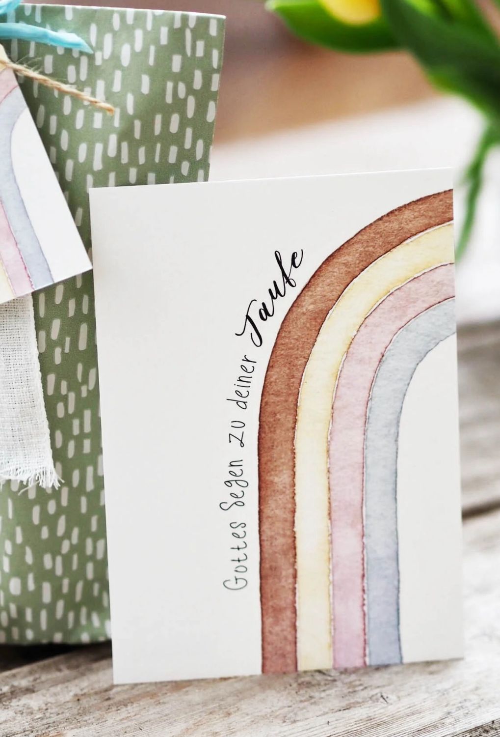 Postkarte Taufe „Gottes Segen zu Deiner Taufe“