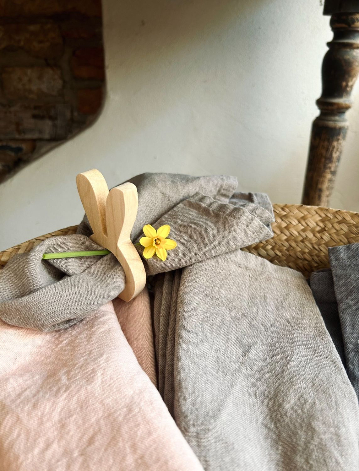 Serviettenringe aus Holz „Häschen“