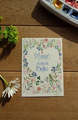 Postkarte „Mama Du bist die Beste“
