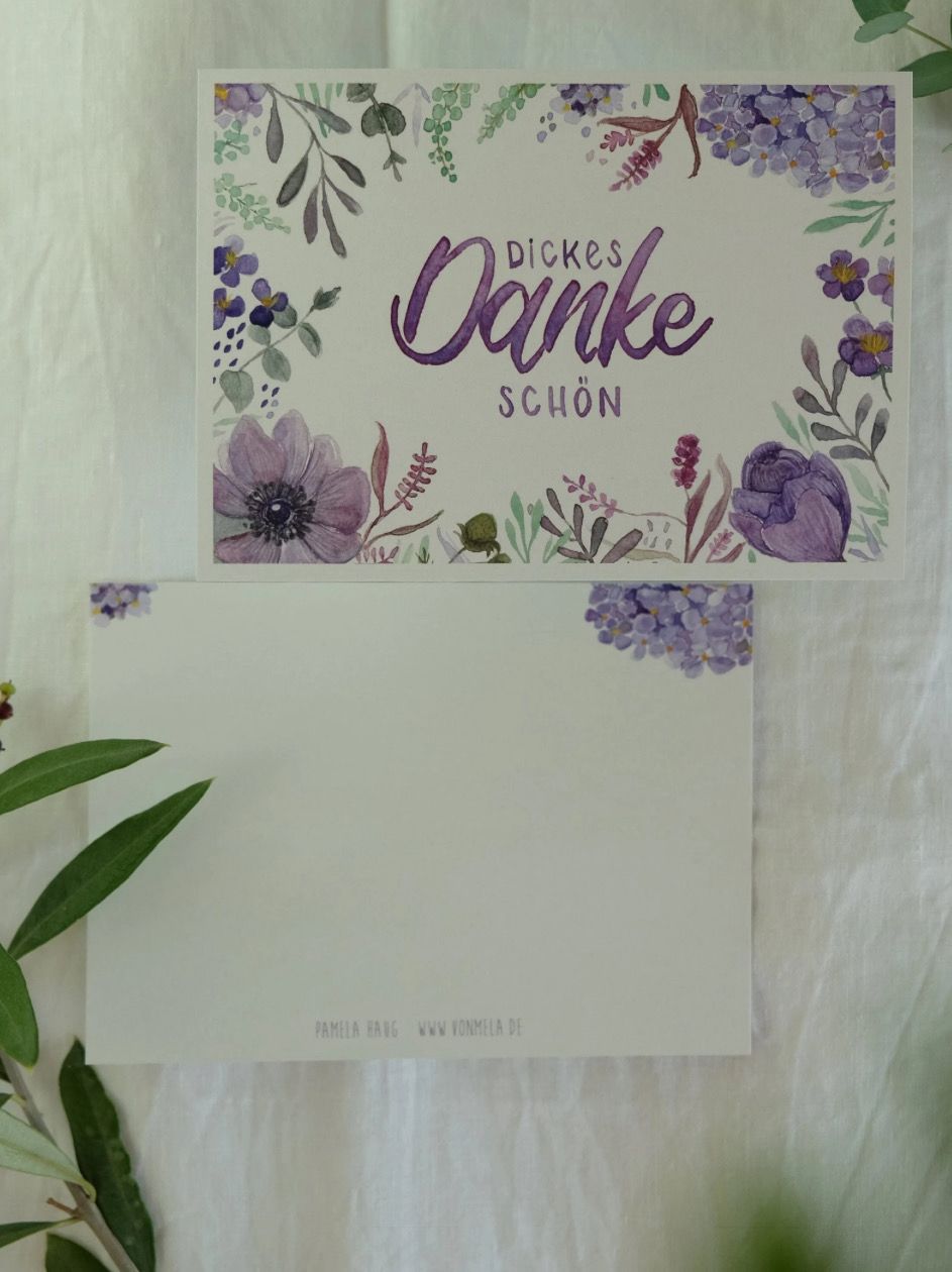 Postkarte „Dickes Dankeschön“