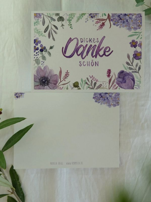 Postkarte „Dickes Dankeschön“