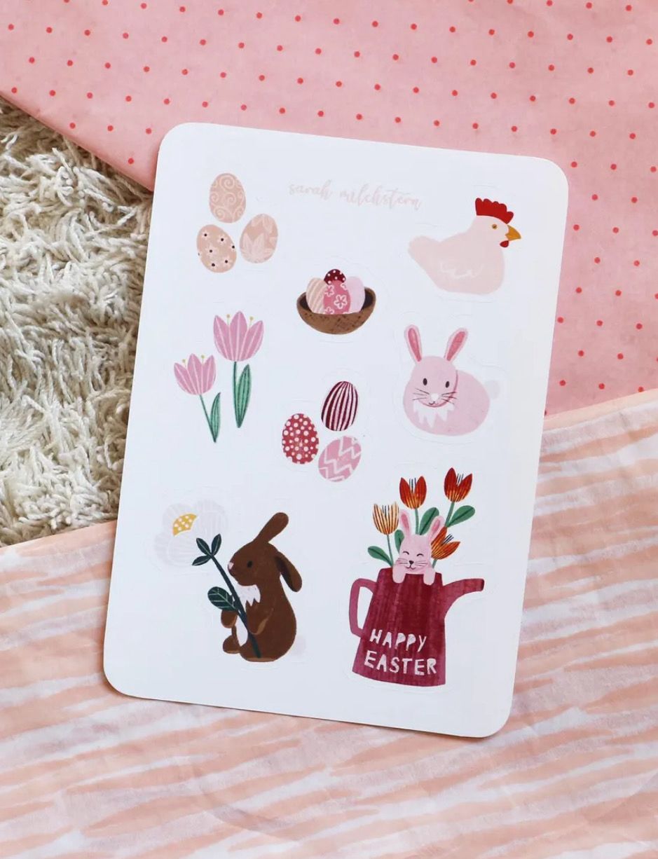 Stickerbogen Aufkleber „Ostern“