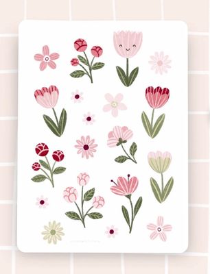 Stickerbogen Aufkleber „Frühlingsblumen“