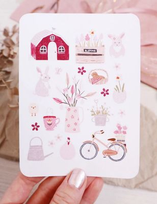 Stickerbogen Aufkleber „Schwedische Ostern“