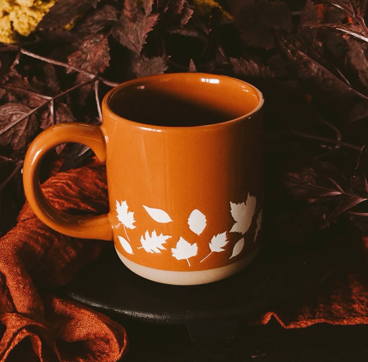 Keramikbecher Herbst “Blätter”, aus USA