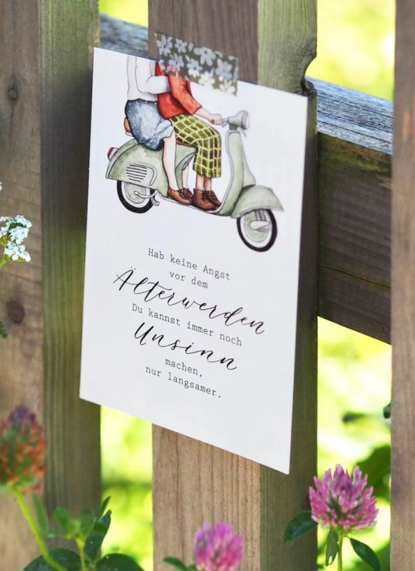 “Älterwerden” Postkarte von Frollein Lücke
