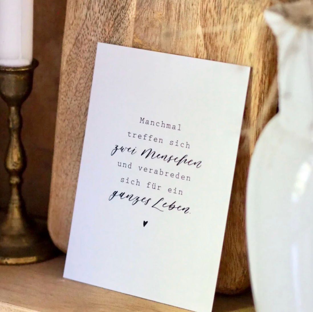 “Zwei Menschen” Postkarte von Frollein Lücke
