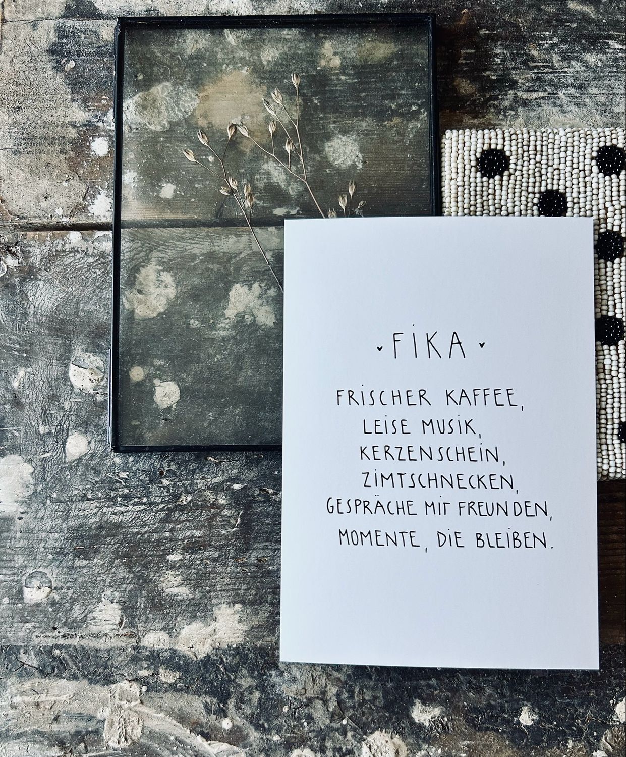“Fika” Postkarte von Slowlay