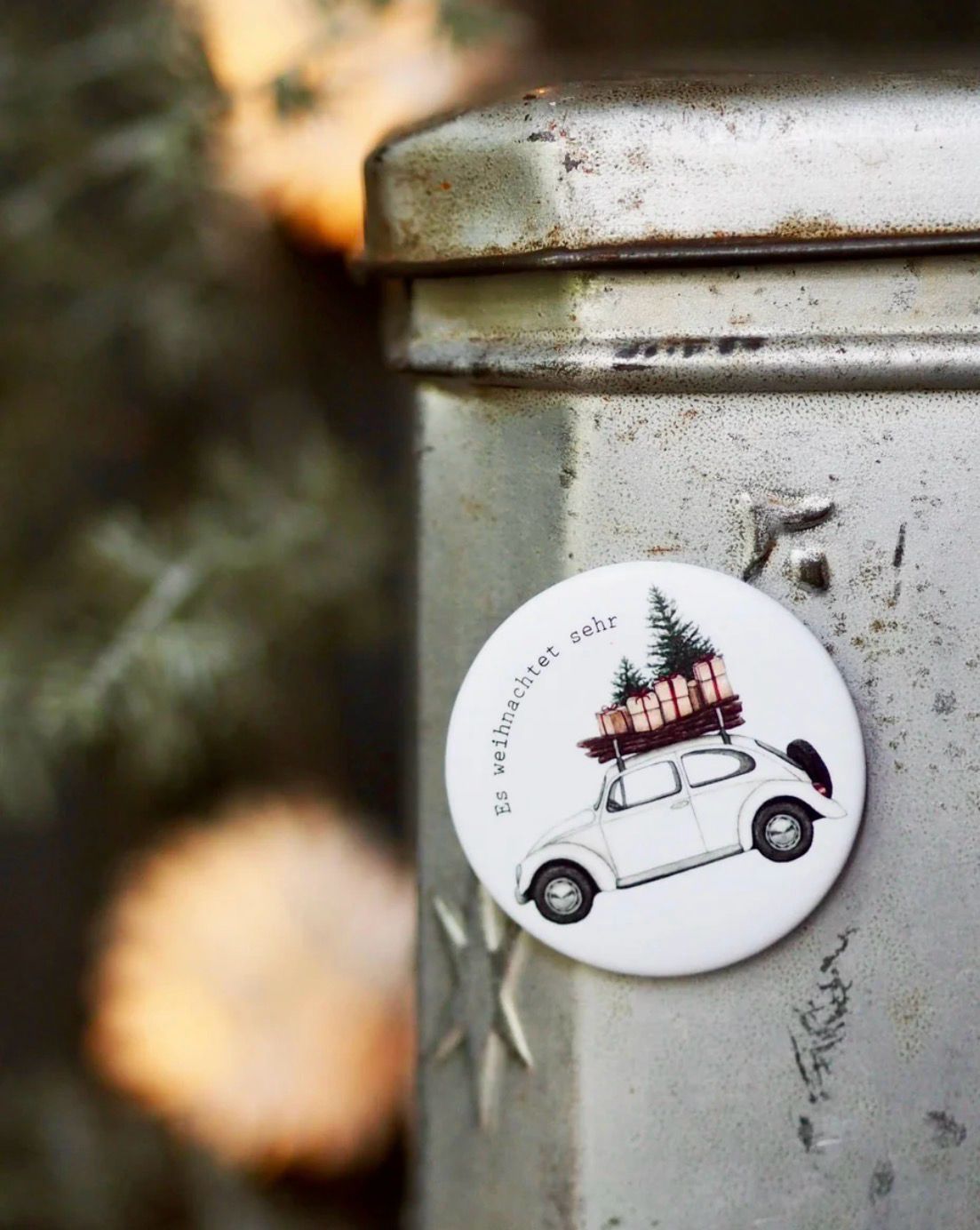 “Weihnachtsauto” Magnet von Frollein Lücke
