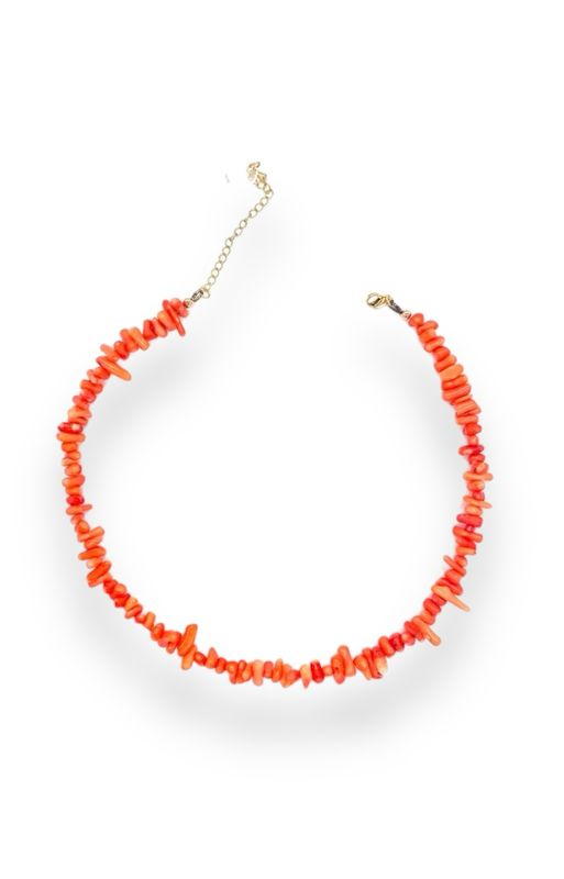 COLLIER BAMBOU COLORS, COULEURS: Orange