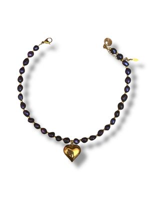 COLLIER BLEU CŒUR 