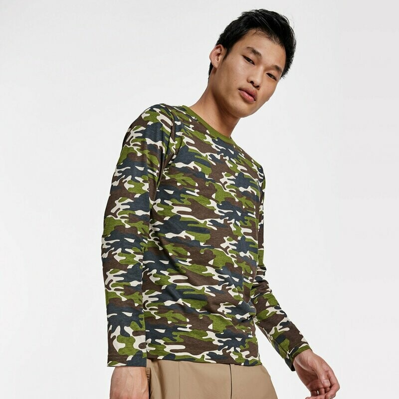Camiseta Manga Camuflaje Roly Molano