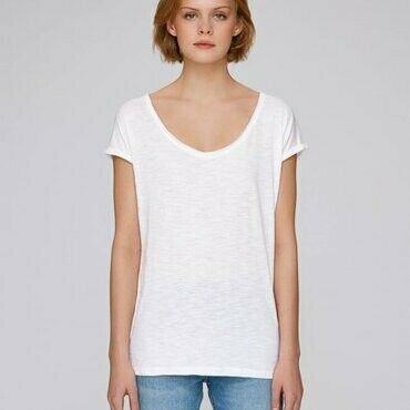 Camiseta Mujer Algodón Orgánico Invents Slub