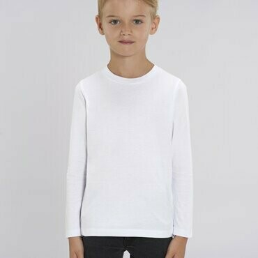 Camiseta Manga Larga Algodón Orgánico  Mini Hupper Niño