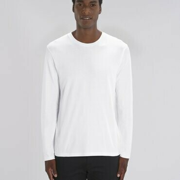 Camiseta Manga Larga Algodón Orgánico  Standley Shuffler, COLORES: White