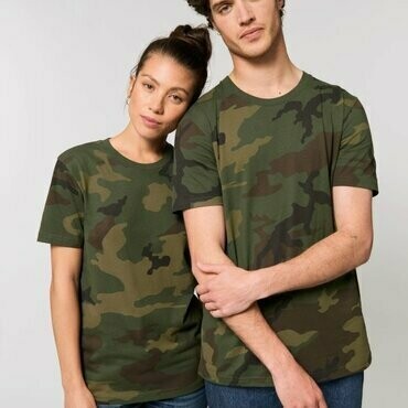 Camiseta Algodón Orgánico Unisex  Creator Aop, COLORES: Camouflaje