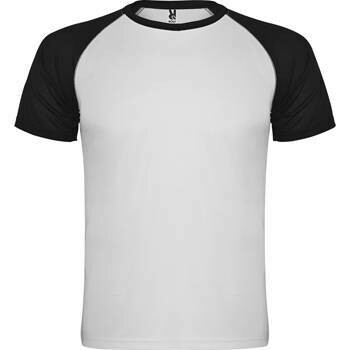Camiseta Deporte Roly INDIANAPOLIS, COLORES: Blanco / Negro