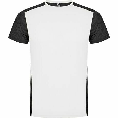 Camiseta técnica de niño Zolder, COLORES: Blanco / Negro Vigoré