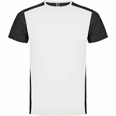 Camiseta técnica de niño Zolder, COLORES: Blanco / Negro Vigoré