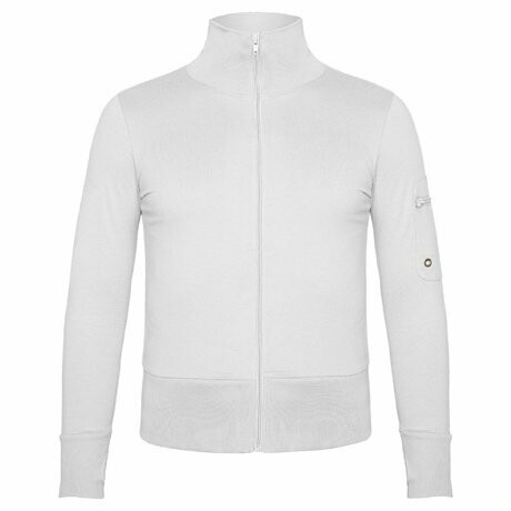 Chaqueta Mujer Felpa Cremallera Roly Pelvoux, COLORES: Blanco