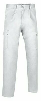 Pantalón Unisex Multibolsillo Valento Caster, COLORES: Blanco