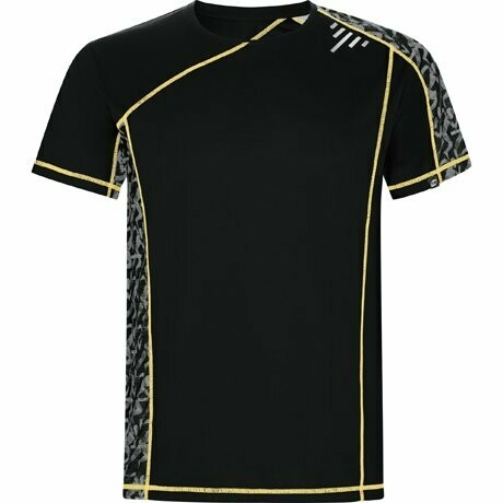 Camiseta Técnica Personalizada Roly SOCHI, COLORES: Print Run Negro