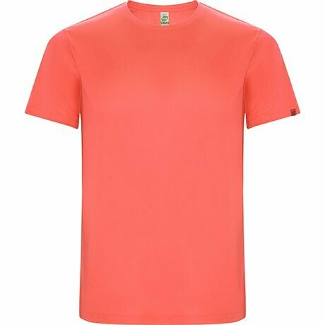 Camiseta Técnica Eco Pet Roly IMOLA, COLORES: Coral Flúor