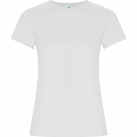 Camiseta Mujer Algodón Orgánico Unisex Roly Golden, COLORES: BLANCO