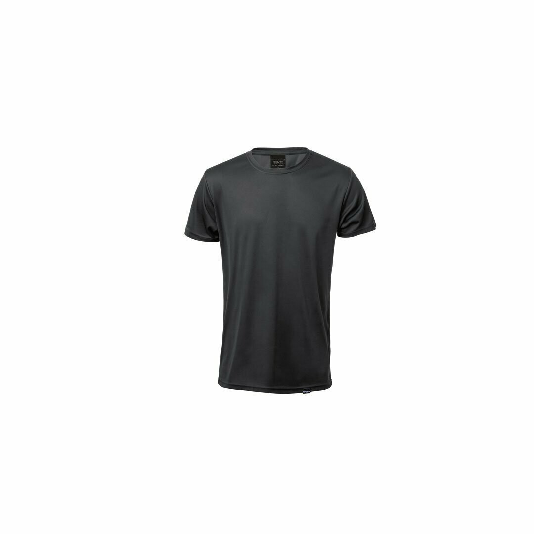Camiseta  Técnica Transpirable Rpet Ecológica  MARKUS, COLORES: Negro