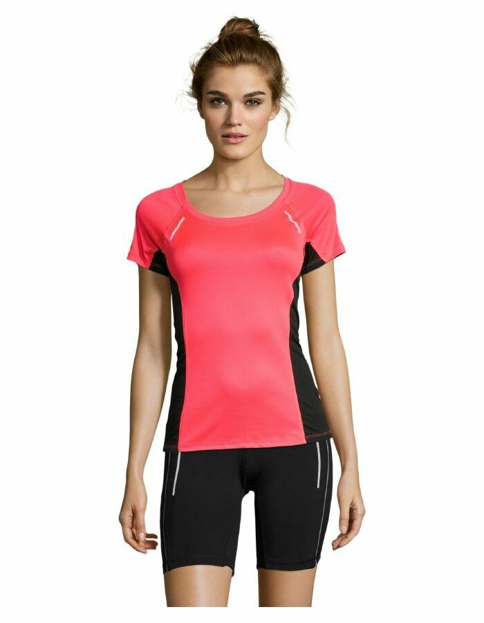 Camiseta Técnica Mujer Deportiva Sydney Sols Woman, COLORES: Coral Neón