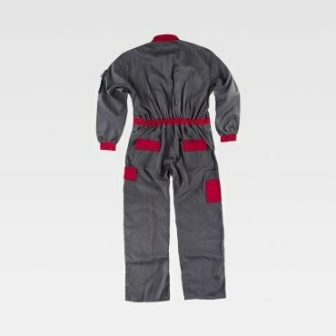 Buzo Bicolor Multibolsillo Unisex Workteam