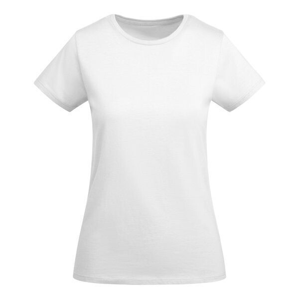 Camiseta de Mujer Algodón Orgánico Roly BREDA, COLORES: BLANCO