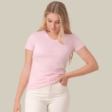 Jhk t-Shirt - Camiseta cuello de pico mujer Regular COMFORT V-NECK