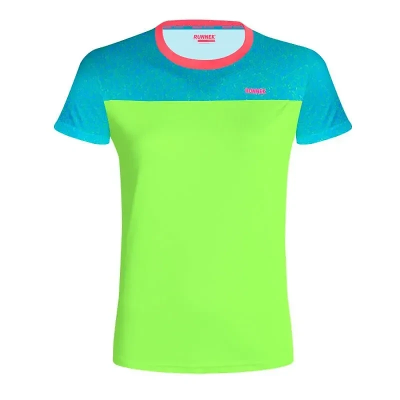 RUNNEK-Camiseta running mujer CUBE