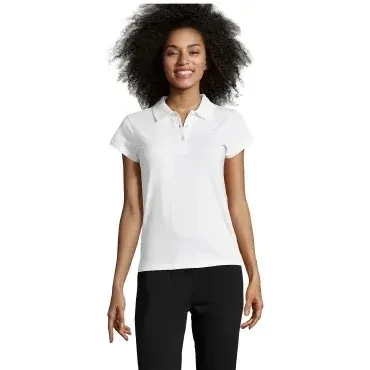 Sol's - Polo mujer manga corta  PRESCOTT WOMEN, COLORES: BLANCO