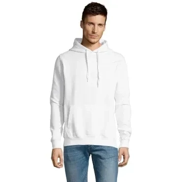 Sol's - Sudadera con capucha estilo canguro UNISEX SLAM, COLORES: BLANCO