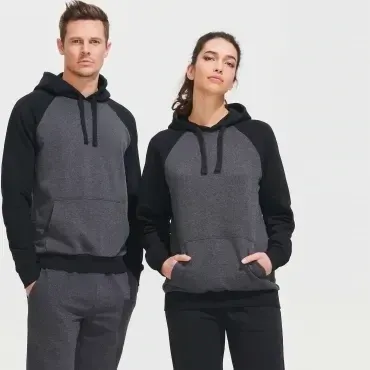 Sol's - Sudadera con capucha combinada UNISEX SEATTLE