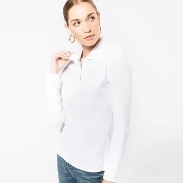 Kariban - Polo manga larga mujer K244